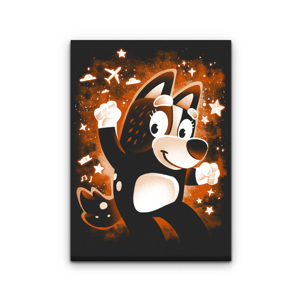 Red Dog Mom - Canvas Print