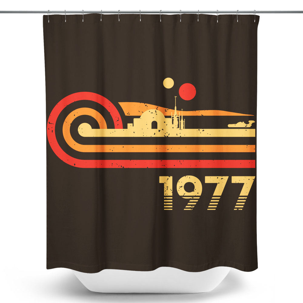 Retro Hope - Shower Curtain