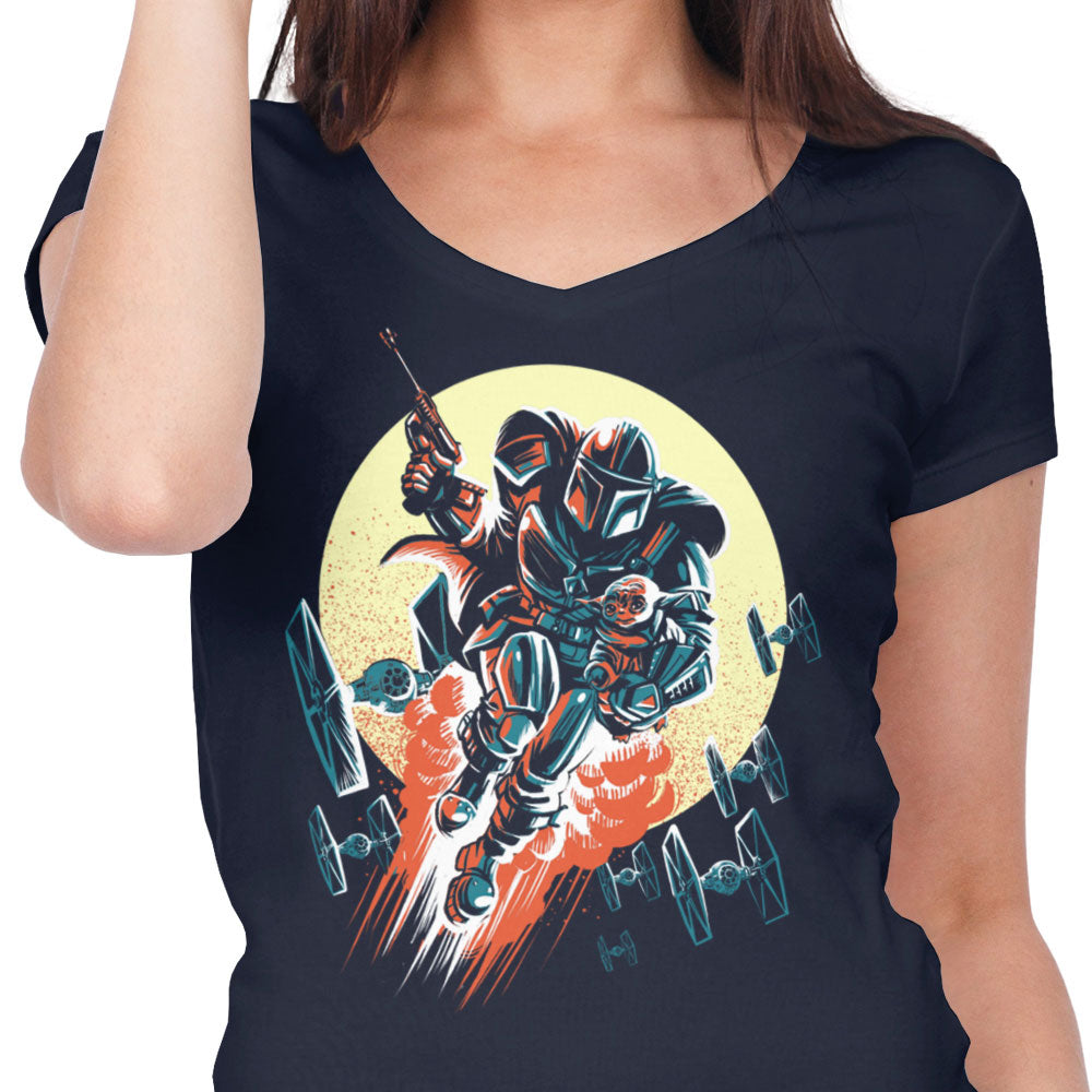 Retro Mando - Women's V-Neck product image 5