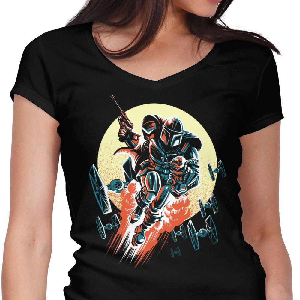 Retro Mando - Women's V-Neck product image 1