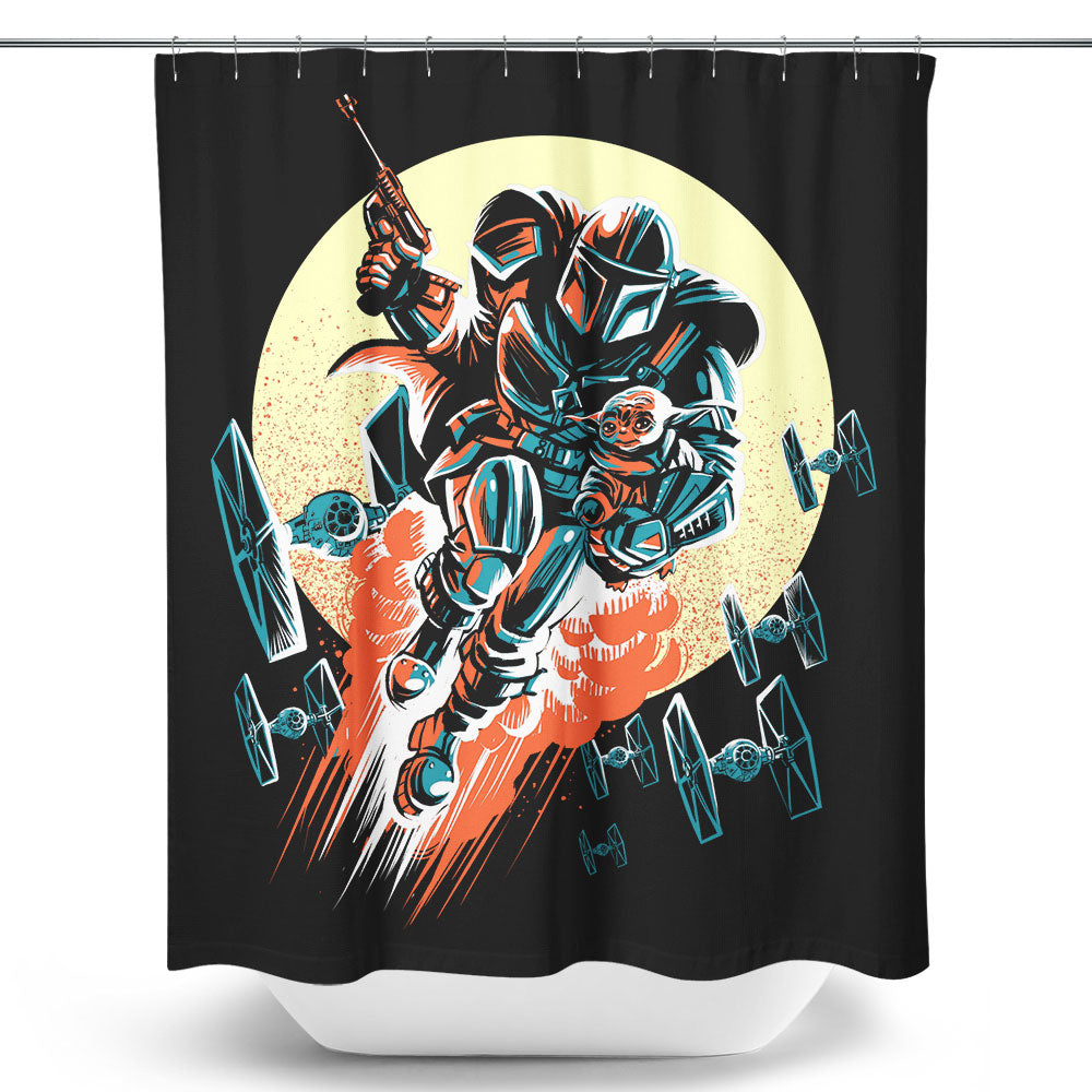 Retro Mando - Shower Curtain