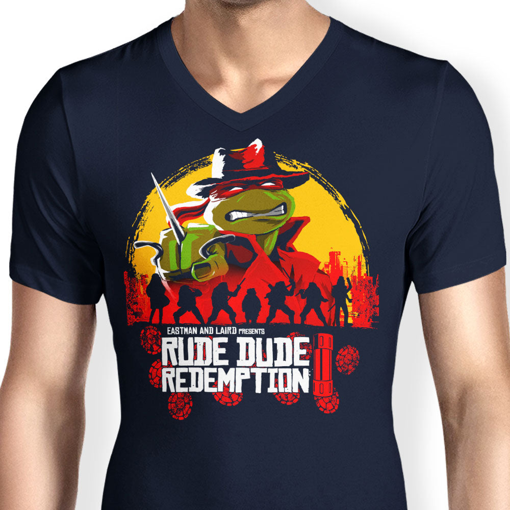 Rude Dude Redemption - Men's V-Neck product image 5