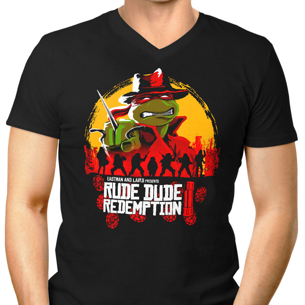 Rude Dude Redemption - Men's V-Neck product image 1