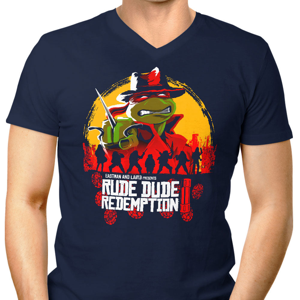 Rude Dude Redemption - Men's V-Neck product image 3