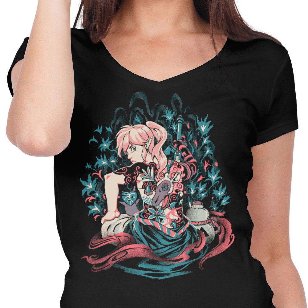 Samurai of Time - Women's V-Neck product image 4