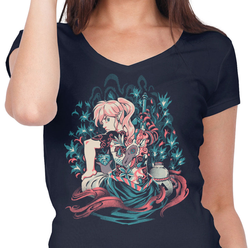 Samurai of Time - Women's V-Neck product image 5