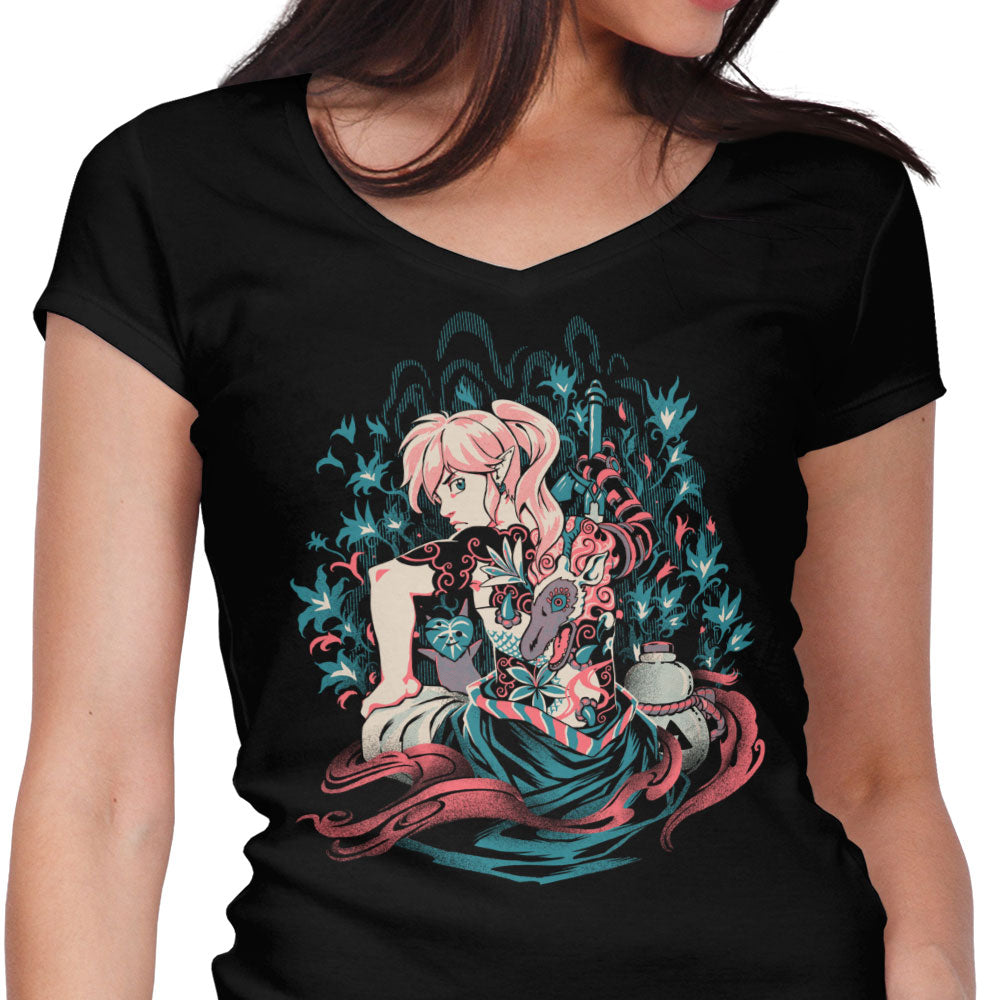 Samurai of Time - Women's V-Neck product image 1