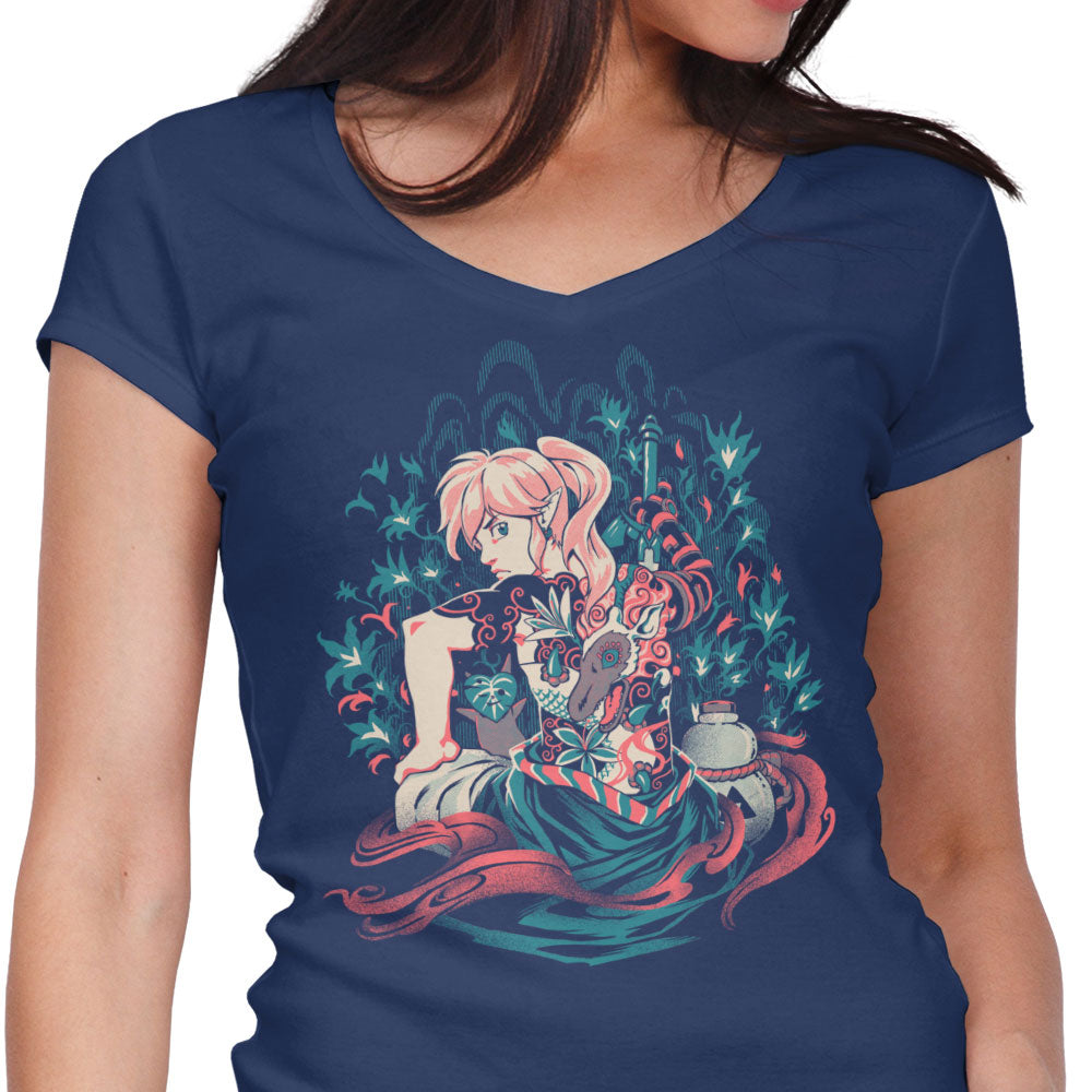 Samurai of Time - Women's V-Neck product image 3