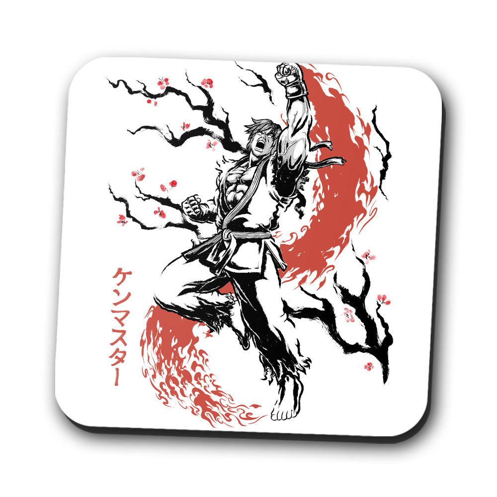 Scarlet Flame Sumi-e - Coasters product image 1