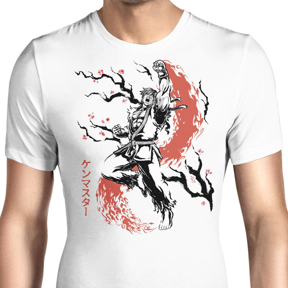 Scarlet Flame Sumi-e - Men's Apparel product image 1