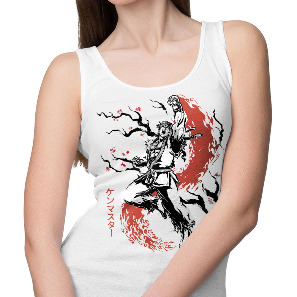 Scarlet Flame Sumi-e - Tank Top product image 3