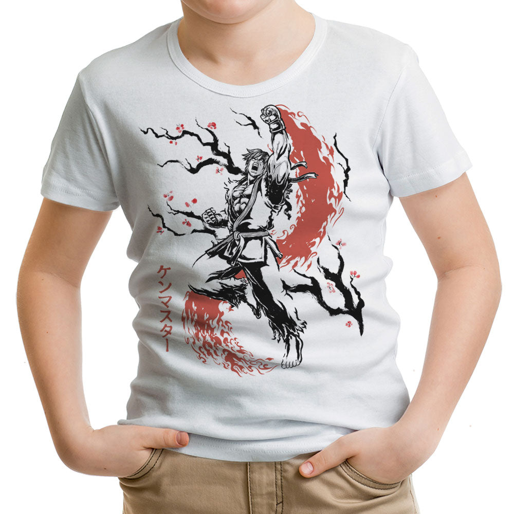 Scarlet Flame Sumi-e - Youth Apparel product image 1