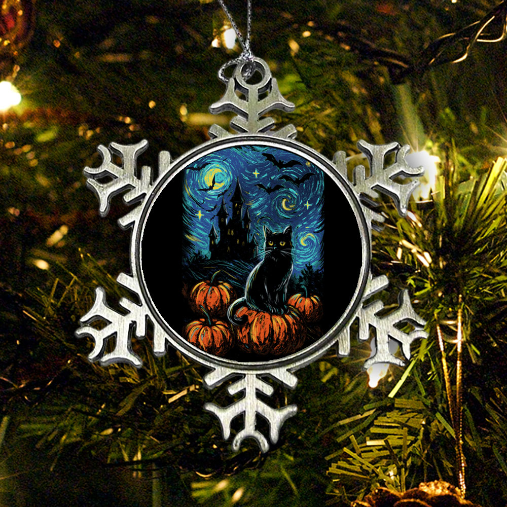 Starry Black Cat - Ornament product image 1