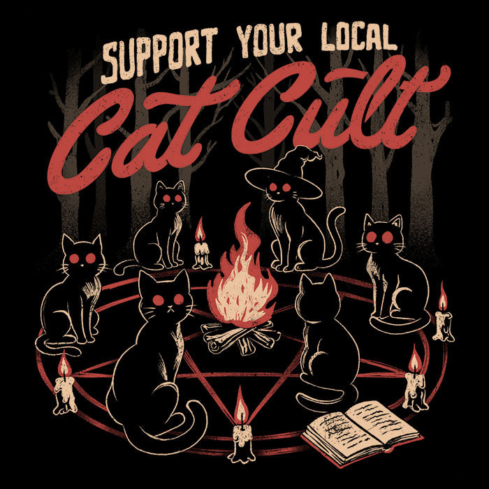 Support Your Cat Cult - Shower Curtain