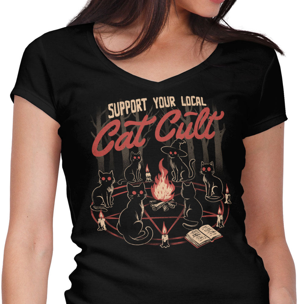 Support Your Cat Cult - Women's V-Neck product image 1