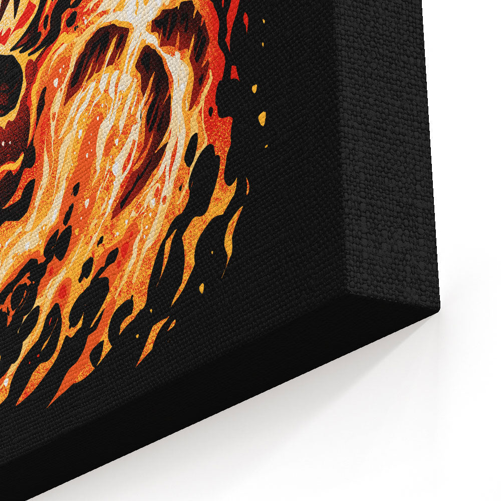 The Blaze Kick - Canvas Print
