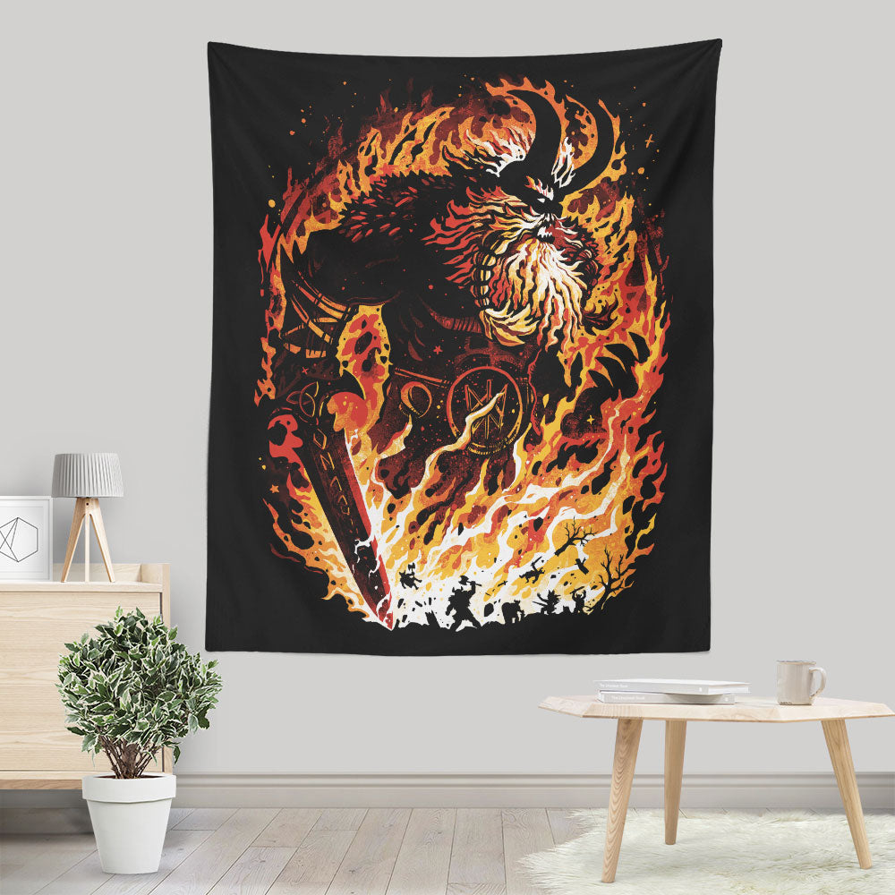 The Fire Giant - Wall Tapestry