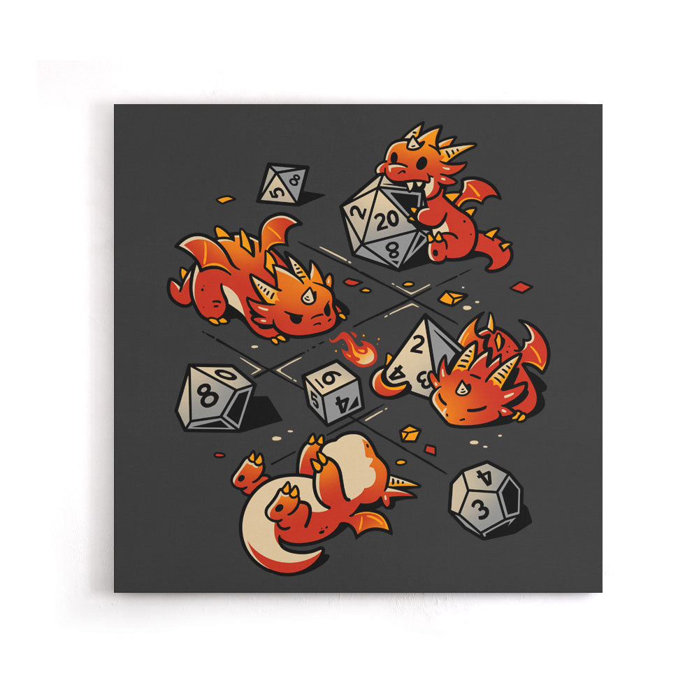 Tiny Dragons Party - Canvas Print