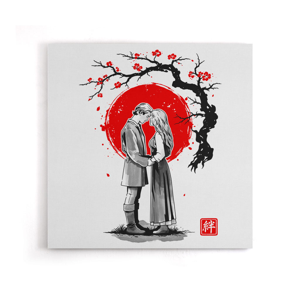 True Love Sumi-e - Canvas Print