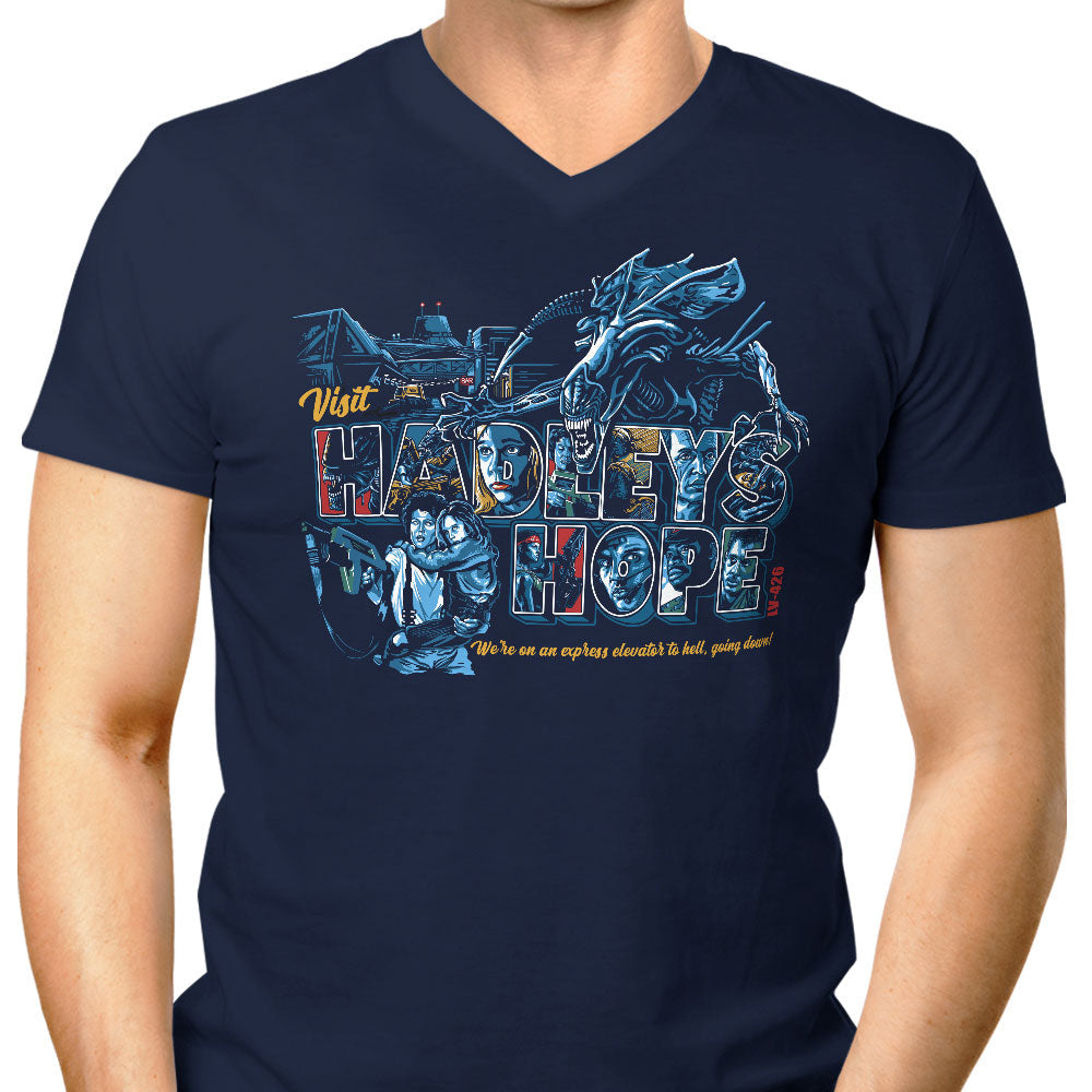 Visit Hadley's Hope - Men's V-Neck product image 3