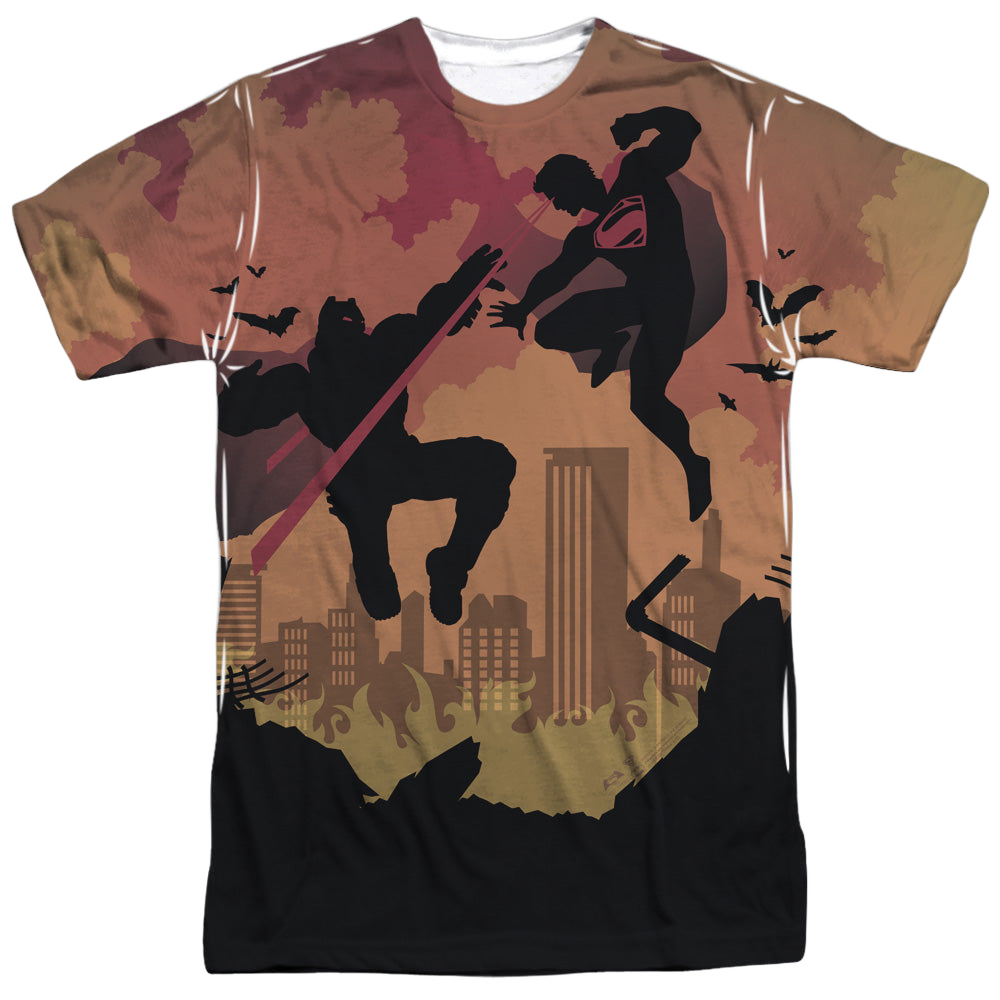 Batman v Superman Silhouette Fight - Men's All-Over Print product image 1