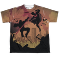Batman v Superman Silhouette Fight - Youth All-Over Print product image 1