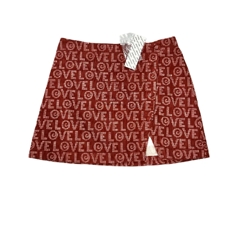 Skirt Mini & Short By Urban Outfitters In Red, Size: M