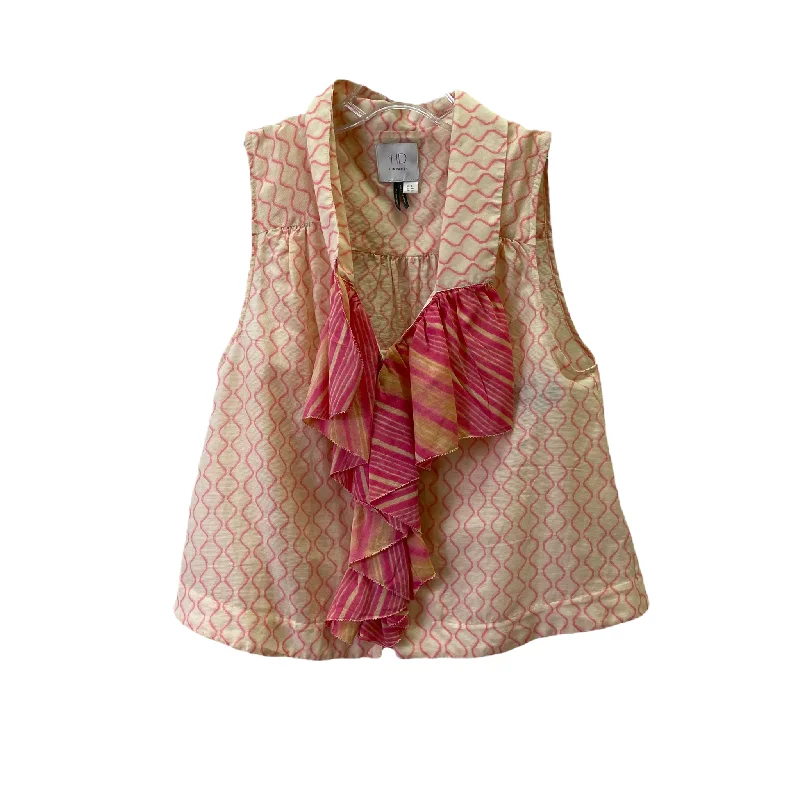 Pink Top Sleeveless By Hd In Paris, Size: Xs