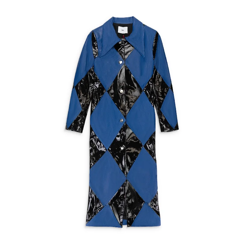 SOS STEVE SMITH HARLEQUIN BLUE BLACK COAT